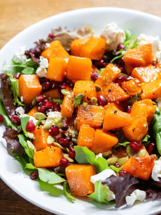 BUTTERNUT SQUASH SALAD STORY Veggie Desserts