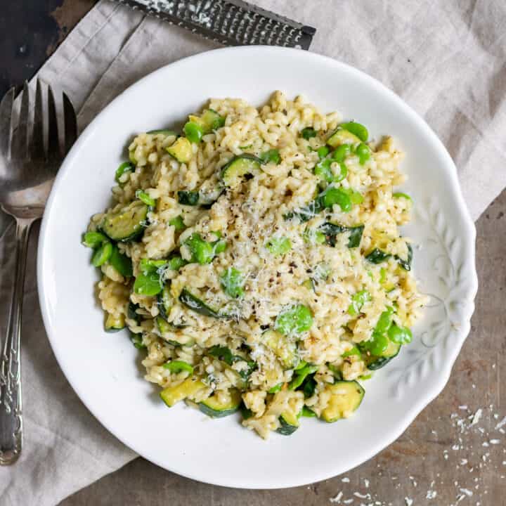 Broad Bean Risotto Veggie Desserts