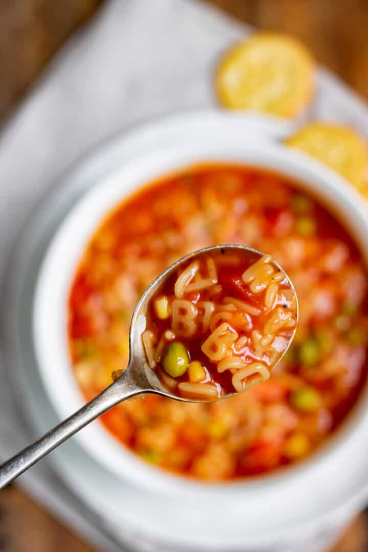 Alphabet Soup - Veggie Desserts