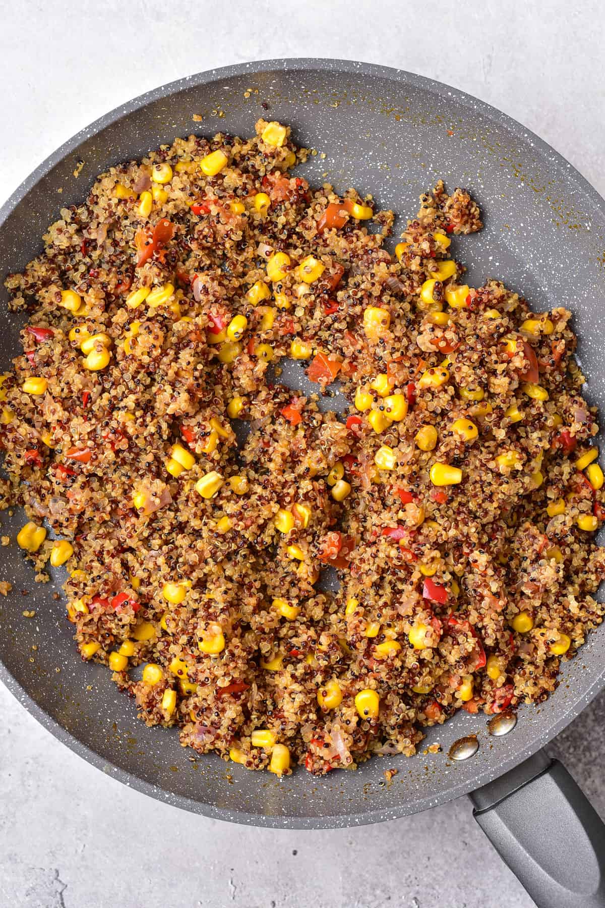Cooked mexican quinoa.