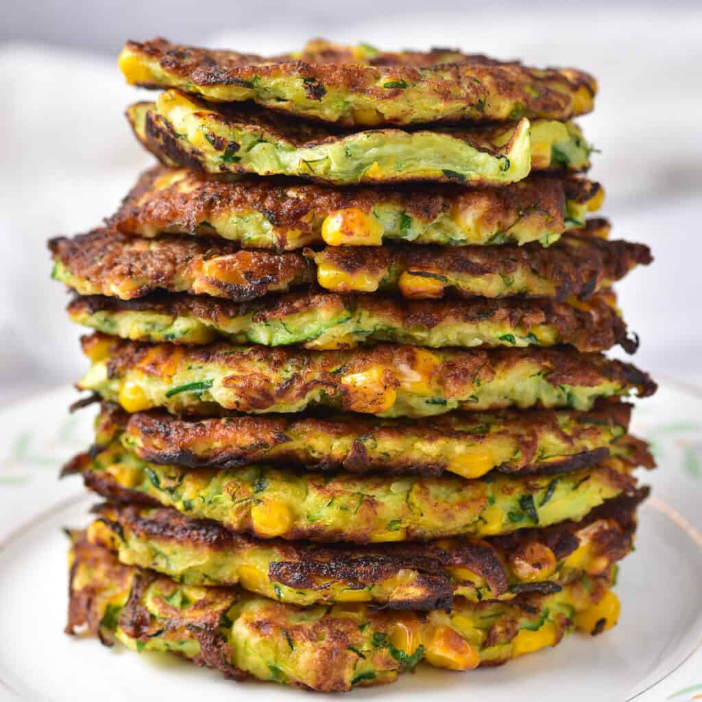 Zucchini and Corn Fritters Veggie Desserts