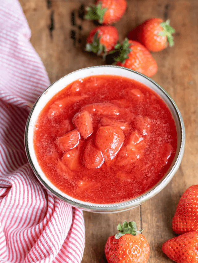 EASY STRAWBERRY COMPOTE STORY Veggie Desserts