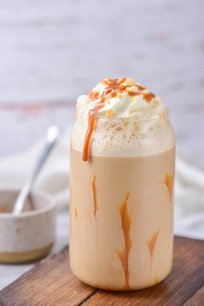 Caramel Ribbon Crunch Frappuccino Veggie Desserts
