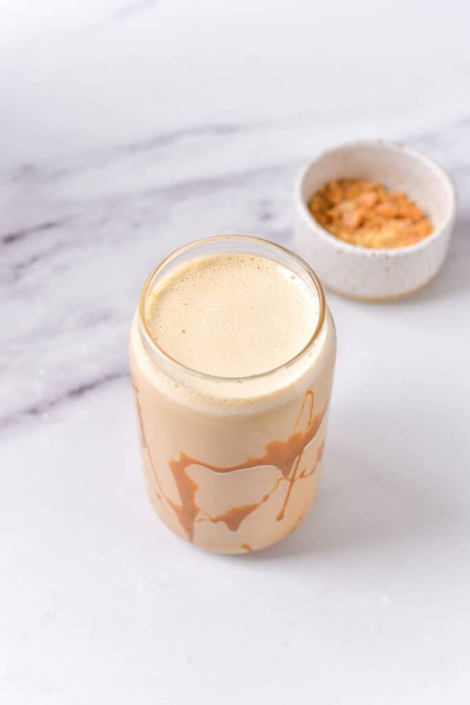 Caramel Ribbon Crunch Frappuccino Veggie Desserts