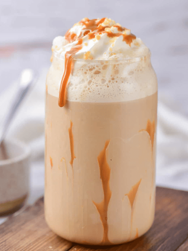 CARAMEL RIBBON CRUNCH FRAPPUCCINO STORY Veggie Desserts