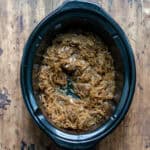 Slow cooker caramelised onions.