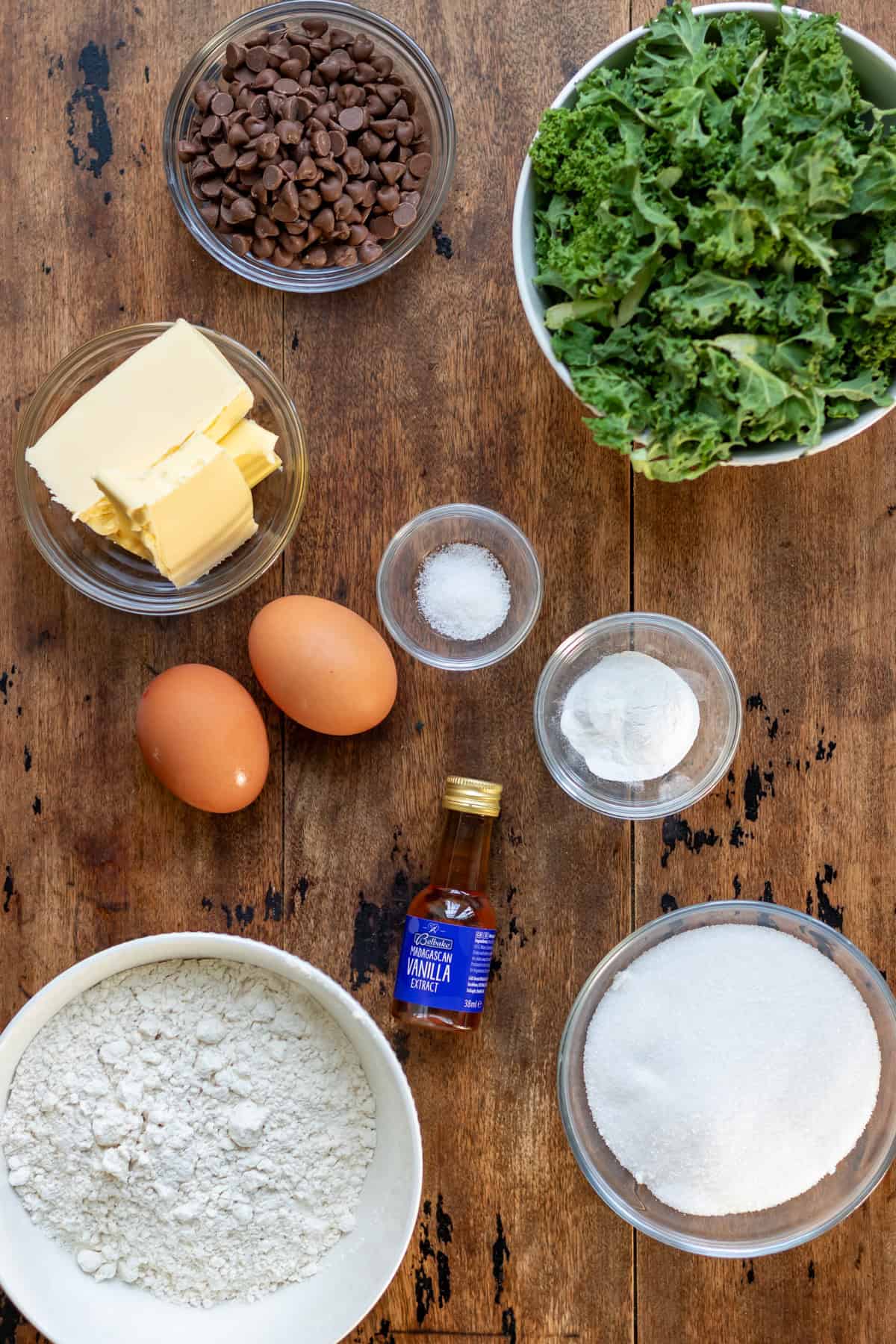 Ingredients on a table.