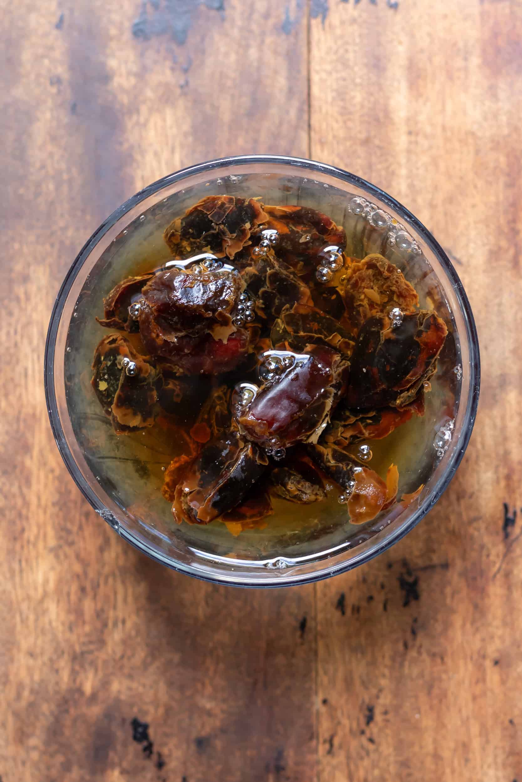 Soaking dates.